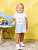 Платье "Фламинго" - Размер 86 - Цвет белый - интернет-магазин Bits-n-Bobs.ru